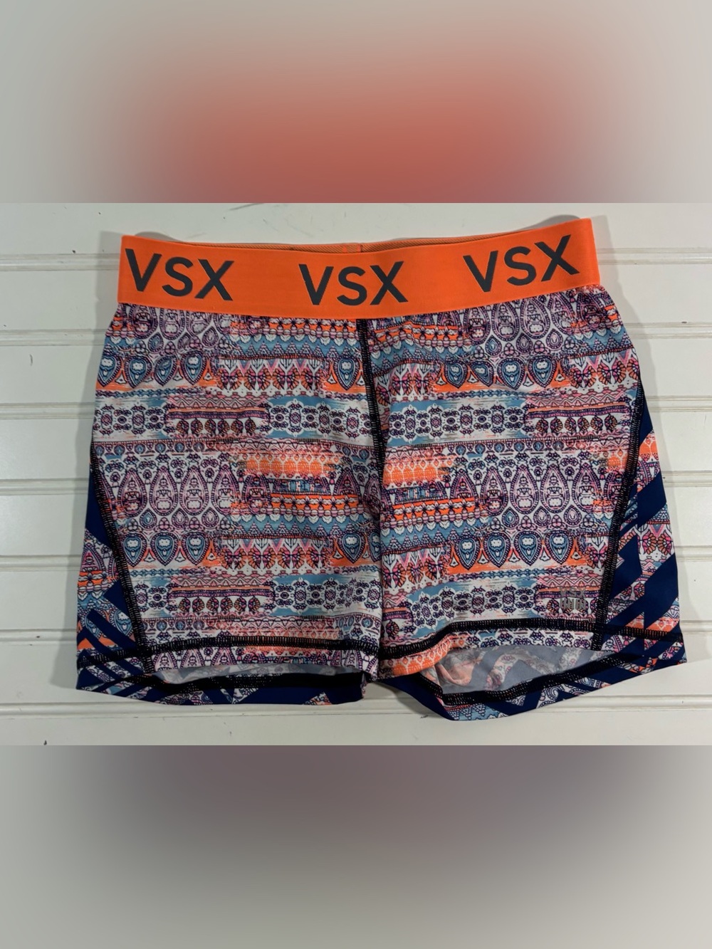 Victoria’s Secret VSX Sport Athletic Shorts Colorful Size Medium Gym Workout
